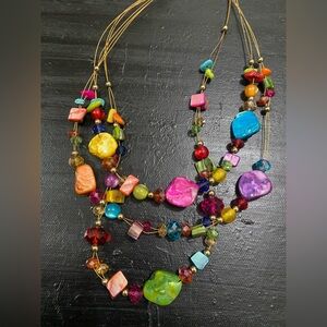 🍭🍬Stunning, beaded necklace!